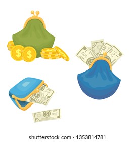 set of vintage wallets