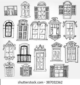 Set of Vintage Windows