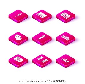 Set Vinyl disk, Stereo speaker, Guitar pick, Microphone, Music equalizer, CD player, Drum machine and Piano icon. Vector