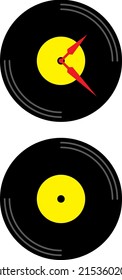 a set of vinyl record icons