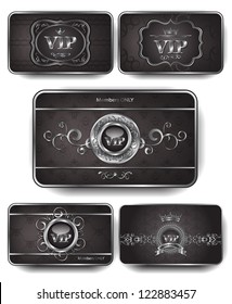 Set of Vip silver cards