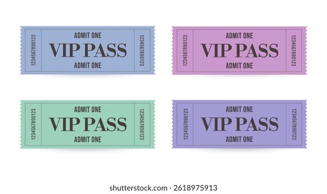 Conjunto de boletos VIP, pase VIP