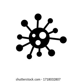 Set of virus, bacteria and microbes icon set.