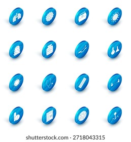 Virus Set, botiquín de primeros auxilios, virus de la rabia, frasco de medicina y píldoras, frasco de tubo de ensayo e icono de la enfermedad del Ébola. Vector