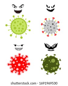 Virusset Virusillustration