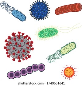 Set of Viruses for web-design