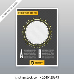 Set of Visual identity with letter logo elements Letterhead and Business Card design style brochure cover template mockups for business