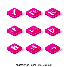 Set Volleyball net with ball, Swing plane, boat, Street light, Toy horse, Kid slide, Tic tac toe game and Basketball backboard icon. Vector