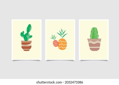 set of wall decoration collection vector illustration 