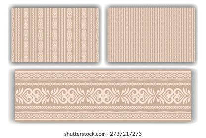 Set of wallpaper Seamless pattern
