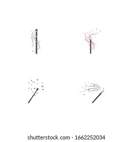 Establecer la naturaleza del símbolo vectorial de la plantilla de la barra de magia de la banda ancha