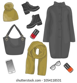 Set of warm clothes for ladies
