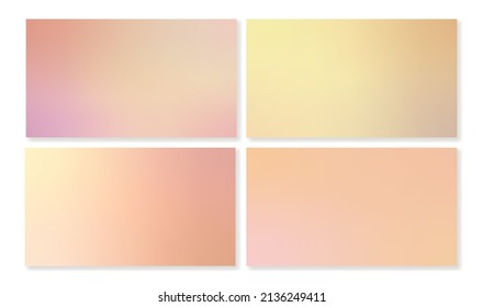 Set of warm gradient backgrounds for web projects. Can be used as mobile wallpaper
