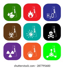 set of warning about the danger signs