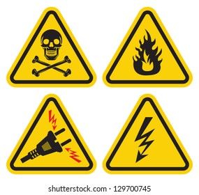 Set of Warning Sign