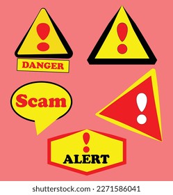 set of warning signs for web Warning Enter at Your Own Risk, Exploring the Danger and Significance of Risk Symbols download svg