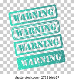 Set of Warning stamp symbol, label sticker sign button, text banner vector illustration .