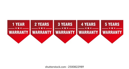 set of warranty medal. guarantee sign and symbol.