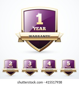 Set of warranty shields