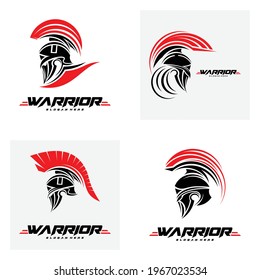 Set of a warrior logo concept vector illustration design