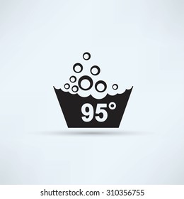 Set of washing symbols icon