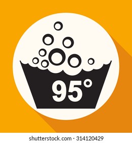 Set of washing symbols icon