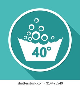 Set of washing symbols icon
