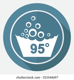 Set of washing symbols icon