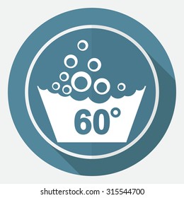 Set of washing symbols icon