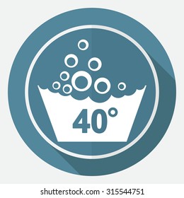 Set of washing symbols icon