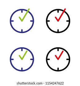 a set of watch icons