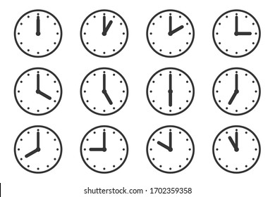 時計 イラスト 12時 Images Stock Photos Vectors Shutterstock