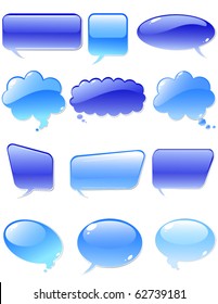 Set of water chat elements