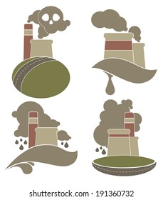 Set of water design elements, emblems, signs and icons