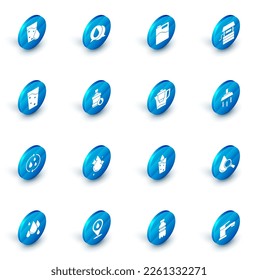 Set Water drop, Big bottle with clean water, Well bucket, Glass, Recycle aqua, Shower and jug filter icon. Vector