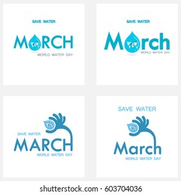 Set of Water drop icon vector logo design template.World Water Day set.Design for greeting Card,Poster,Flyer,Cover,Brochure,Abstract background.Vector illustration