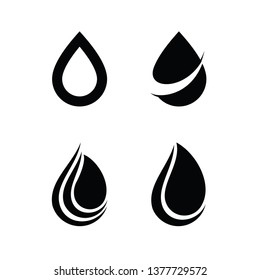 Set of Water drop Logo design inspiration vector icons