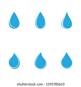 Set of Water drop Logo Template vector illustration design