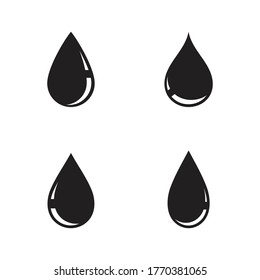 Set of Water drop Logo Template vector illustration design