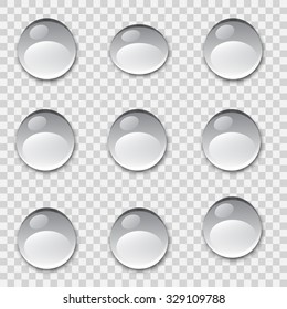 Set of water drops. Vector illustration.

