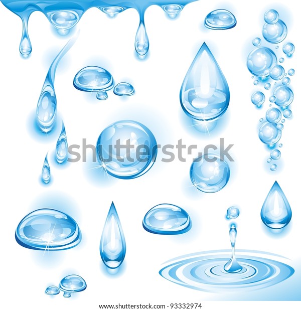 水滴のセット ベクターイラスト のベクター画像素材 ロイヤリティフリー