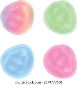 Set of Water Hand Drawn Color Brushes