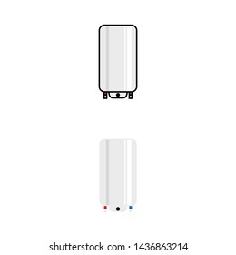 a set of water heater icons