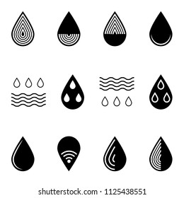 Set of water icons