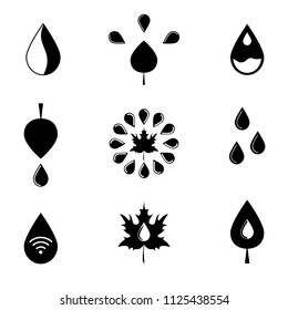 Set of water icons