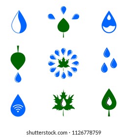 Set of water icons