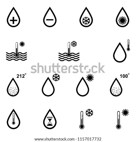 set of water icons