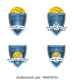 Set water polo logo for the team and the cup