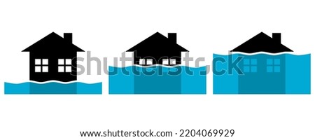 Similar – Image, Stock Photo high water Flood Water