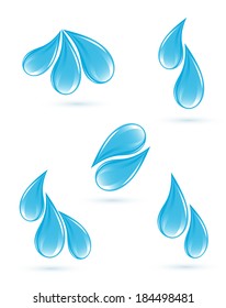 Set of water symbols